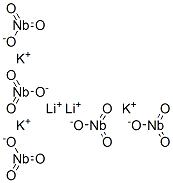 CAS 登录号：12337-13-2， 五铌酸二锂三钾盐