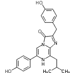 CAS 登录号：123437-24-1， 2-(4-羟基苄基)-6-(4-羟基苯基)-8-异丁基咪唑并[1,2-a]吡嗪-3(7H)-酮