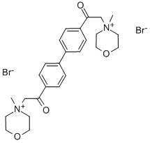 CAS#: 123489-67-8, 2-(4-Methylmorpholin-4-Ium-4-Yl)-1-[4-[4-[2-(4-Methylmorpholin-4-Ium-4-Yl)Acetyl]Phenyl]Phenyl]Ethanone Dibromide