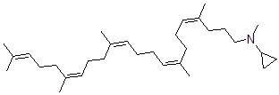 CAS#: 123594-77-4, N-Methyl-N-[(4Z,8Z,12Z,16Z)-4,8,13,17,21-Pentamethyldocosa-4,8,12,16,20-Pentaenyl]Cyclopropanamine