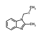 CAS#: 123651-52-5, 2-Methyl-1-[(Methylsulfanyl)Methyl]-1H-Benzimidazole
