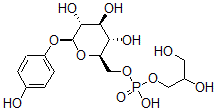 CAS#: 123723-75-1, 2,3-Dihydroxypropyl [(2R,3S,4S,5R,6S)-3,4,5-Trihydroxy-6-(4-Hydroxyphenoxy)Oxan-2-Yl]Methyl Hydrogen Phosphate