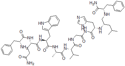 CAS#: 123769-98-2, D-phenylalanyl(6)-leucyl(13)-psi(methyleneamino)-phenylalanyl(14)-Bombesin (6-14)