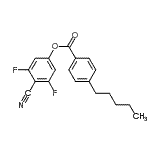 CAS 登录号：123843-69-6， (4-氰基-3,5-二氟-苯基)4-戊基苯甲酸酯