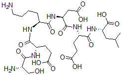 CAS 登录号：123924-38-9， 丝氨酰-谷氨酰-赖氨酰-天冬氨酰-谷氨酰-亮氨酸