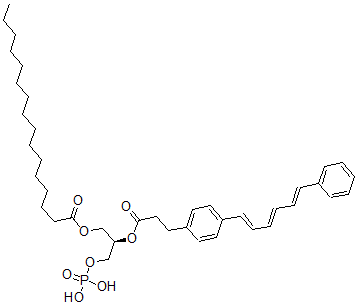 CAS#: 124345-22-8, [(2R)-2-[3-[4-[(1E,3E,5E)-6-Phenylhexa-1,3,5-Trienyl]Phenyl]Propanoyloxy]-3-Phosphonooxypropyl] Hexadecanoate