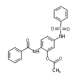 CAS 登录号：124400-45-9， 2-(苯甲酰基氨基)-5-[(苯磺酰基)氨基]苯基乙酸酯