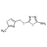 CAS#: 124425-81-6, 5-{[(2-Methyl-1,3-Thiazol-4-Yl)Methyl]Sulfanyl}-1,3,4-Thiadiazol-2-Amine