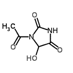 CAS 登录号：124443-50-1， 1-乙酰基-5-羟基-2,4-咪唑烷二酮