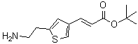 CAS#: 124499-25-8, 2-Methyl-2-Propanyl 3-[5-(2-Aminoethyl)-3-Thienyl]Acrylate