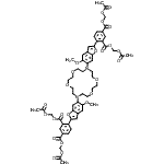 CAS#: 124549-23-1, Tetrakis(Acetoxymethyl) 4,4'-[1,4,10,13-Tetraoxa-7,16-Diazacyclooctadecane-7,16-Diylbis(5-Methoxy-1-Benzofuran-6,2-Diyl)]Diisophthalate