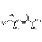 CAS 登录号：124614-79-5， 2-甲基-N'-[(2E)-3-甲基-2-丁烷亚基]丙酰肼