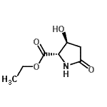 CAS 登录号：124618-51-5， 乙基(3S)-3-羟基-5-氧代-L-脯氨酸酯