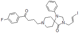 CAS#: 124654-22-4, 8-[4-(4-Fluorophenyl)-4-Oxobutyl]-3-[(E)-3-Iodoprop-2-Enyl]-1-Phenyl-1,3,8-Triazaspiro[4.5]Decan-4-One