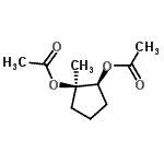 CAS#: 124667-62-5, (1R,2S)-1-Methyl-1,2-Cyclopentanediyl Diacetate