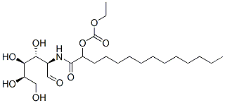 CAS 登录号：124681-17-0， 乙基[1-氧代-1-[[(2R,3R,4S,5R)-3,4,5,6-四羟基-1-氧代己烷-2-基]氨基]十四烷-2-基]碳酸酯