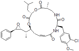 CAS 登录号：124689-65-2， Cryptophycin 1