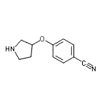 CAS#: 124731-65-3, 4-(3-Pyrrolidinyloxy)Benzonitrile