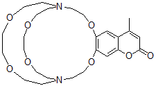 CAS 登录号：124804-69-9， 6,7-(4-甲基)香豆素并-(2.2.2)穴醚