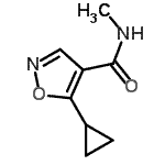 CAS#: 124845-01-8, 5-Cyclopropyl-N-Methyl-1,2-Oxazole-4-Carboxamide