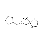 CAS#: 124868-73-1, 2-[(Cyclopentylmethoxy)Methyl]-2-Methyl-1,3-Dioxolane