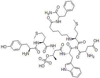 CAS#: 124869-86-9, threonyl(34)-aminohexanoic acid(37)-Cholecystokinin (31-39)