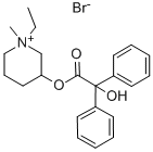 CAS#: 125-51-9, 1-Ethyl-3-[(2-Hydroxy-2,2-Diphenylacetyl)Oxy]-1-Methyl-Piperidinium Bromide (1:1)