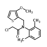 CAS#: 125034-10-8, 2-Chloro-N-(2,6-Dimethylphenyl)-N-[(3-Methoxy-2-Thienyl)Methyl]Acetamide