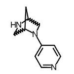 CAS 登录号：125043-97-2， 2-(4-吡啶基)-2,5-二氮杂双环[2.2.1]庚烷