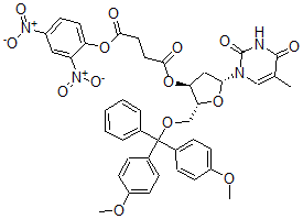 CAS#: 125078-79-7, [(2R,3S,5R)-2-[[Bis(4-Methoxyphenyl)-Phenylmethoxy]Methyl]-5-(5-Methyl-2,4-Dioxopyrimidin-1-Yl)Oxolan-3-Yl] (2,4-Dinitrophenyl) Butanedioate