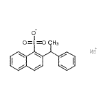 CAS 登录号：125109-89-9， 钠2-(1-苯基乙基)-1-萘磺酸酯