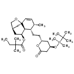 CAS#: 125175-64-6, (4S,5S,6S,7S,9R)-5-{2-[(2R,4R)-4-{[Dimethyl(2-Methyl-2-Propanyl)Silyl]Oxy}-6-Oxotetrahydro-2H-Pyran-2-Yl]Ethyl}-4-Methyl-11-Oxatricyclo[7.2.1.0<Sup>1,6</Sup>]Dodec-2-En-7-Yl 2,2-Dimethylbutanoate