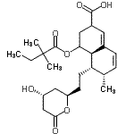 CAS 登录号：125206-31-7， (4aR,5S,6S)-4-[(2,2-二甲基丁酰基)氧基]-5-{2-[(2R,4R)-4-羟基-6-氧代四氢-2H-吡喃-2-基]乙基}-6-甲基-2,3,4,4A,5,6-六氢-2-萘甲酸