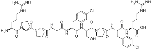 CAS 登录号：125229-63-2， 5-(4-氯-L-苯丙氨酸)-8-(4-氯-L-苯丙氨酸)-血管舒缓激肽