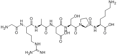 CAS#: 125455-58-5, Glycyl-L-Arginyl-L-Alanyl-L-alpha-Aspartyl-L-Seryl-L-Prolyl-L-Lysine