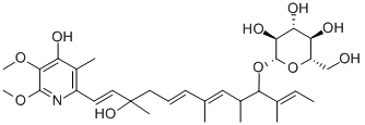 CAS#: 125535-05-9, 2-[(1E,5E,7E,11E)-3-Hydroxy-3,7,9,11-Tetramethyl-10-[(2R,3R,4S,5S,6R)-3,4,5-Trihydroxy-6-(Hydroxymethyl)Oxan-2-Yl]Oxytrideca-1,5,7,11-Tetraenyl]-5,6-Dimethoxy-3-Methyl-1H-Pyridin-4-One