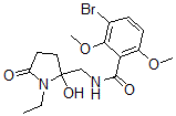 CAS 登录号：125558-30-7， 3-溴-N-[(1-乙基-2-羟基-5-氧代吡咯烷-2-基)甲基]-2,6-二甲氧基苯甲酰胺
