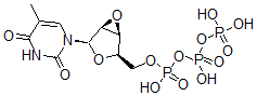 CAS#: 125676-73-5, (Hydroxy-Phosphonooxyphosphoryl) [(1S,2R,4R,5S)-4-(5-Methyl-2,4-Dioxopyrimidin-1-Yl)-3,6-Dioxabicyclo[3.1.0]Hexan-2-Yl]Methyl Hydrogen Phosphate