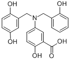 CAS#: 125697-92-9, 5-[[(2,5-Dihydroxyphenyl)Methyl][(2-Hydroxyphenyl)Methyl]Amino]-2-Hydroxy-Benzoic Acid