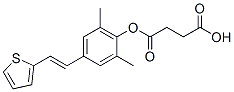 CAS#: 125722-33-0, 4-[2,6-Dimethyl-4-[(E)-2-Thiophen-2-Ylethenyl]Phenoxy]-4-Oxobutanoic Acid