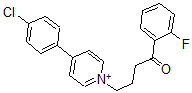 CAS 登录号：125785-69-5， N-(4'-氟苯丁酮)-4-(4-氯苯基)吡啶鎓