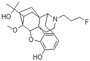 CAS#: 125828-20-8, (5alpha,7alpha)-4,5-epoxy-17-(3-fluoropropyl)-18,19-dihydro-3-hydroxy-6-methoxy-alpha,alpha-dimethyl-6,14-Ethenomorphinan-7-methanol