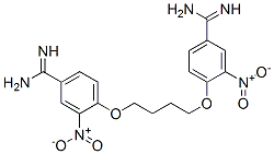 CAS#: 125880-76-4, 4-[4-(4-Carbamimidoyl-2-Nitro-Phenoxy)Butoxy]-3-Nitro-Benzenecarboximidamide