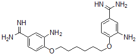 CAS#: 125880-80-0, 3-Amino-4-[6-(2-Amino-4-Carbamimidoyl-Phenoxy)Hexoxy]Benzenecarboximidamide