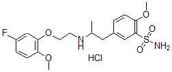 CAS#: 125961-36-6, 5-[2-[2-(5-Fluoro-2-Methoxyphenoxy)Ethylamino]Propyl]-2-Methoxybenzenesulfonamide Hydrochloride