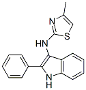 CAS#: 126193-54-2, N-(4-Methyl-1,3-Thiazol-2-Yl)-2-Phenyl-1H-Indol-3-Amine