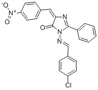 CAS#: 126245-04-3, (5Z)-3-[(4-Chlorophenyl)Methylideneamino]-5-[(4-Nitrophenyl)Methylidene]-2-Phenylimidazol-4-One