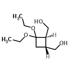 CAS#: 126261-70-9, [(1R,2R)-3,3-Diethoxy-1,2-Cyclobutanediyl]Dimethanol