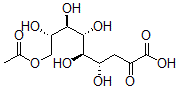 CAS#: 126265-01-8, (4S,5R,6R,7R,8S)-9-Acetyloxy-4,5,6,7,8-Pentahydroxy-2-Oxononanoic Acid