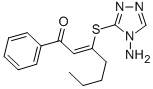 CAS#: 126335-02-2, (Z)-3-[(4-Amino-1,2,4-Triazol-3-Yl)Sulfanyl]-1-Phenylhept-2-En-1-One